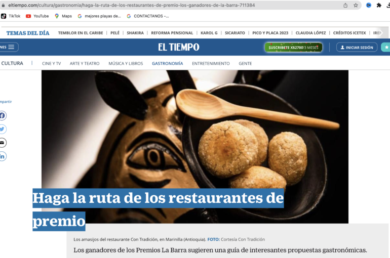 Los ganadores de los Premios La Barra sugieren una guía de interesantes propuestas gastronómicas.