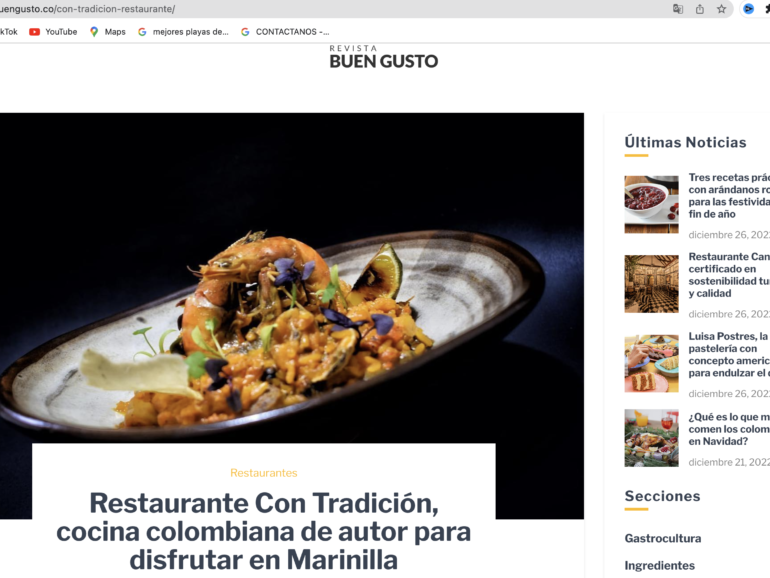 Restaurante Con Tradición, cocina colombiana de autor para disfrutar en Marinilla